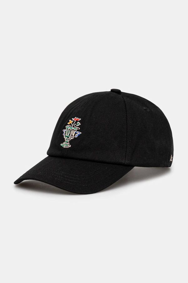 Drôle de Monsieur Pamučna kapa sa šiltom Drôle de Monsieur La Casquette Vase boja: crna, s aplikacijom, F-CP165-CO138-BL