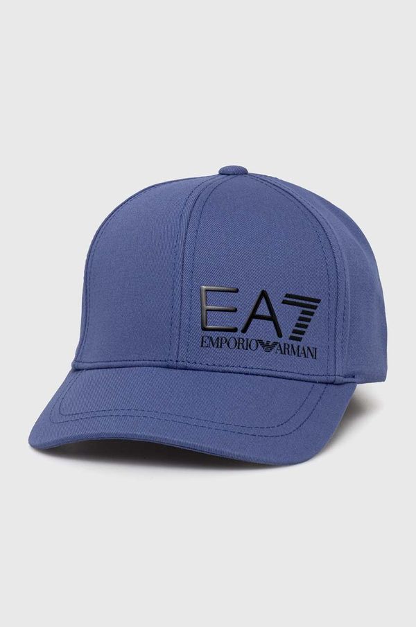 EA7 Emporio Armani Pamučna kapa sa šiltom EA7 Emporio Armani s tiskom