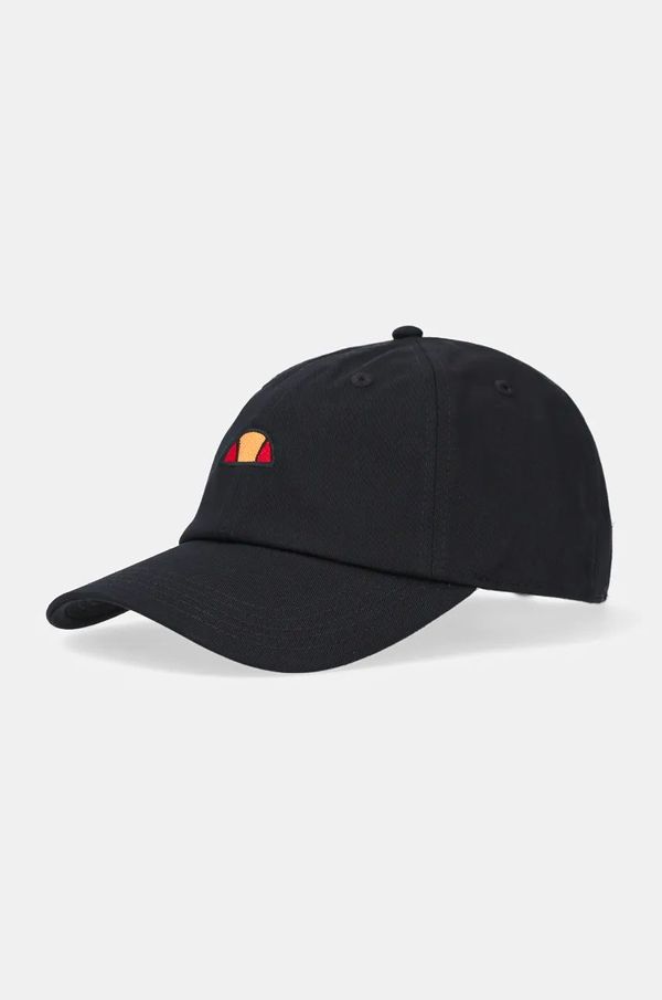 Ellesse Pamučna kapa sa šiltom Ellesse MARLON boja: crna, s aplikacijom, SATA3335