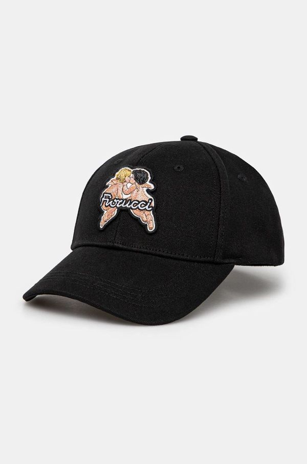 Fiorucci Pamučna kapa sa šiltom Fiorucci Angel boja: crna, s aplikacijom, U01FPAHA135CO01BK01