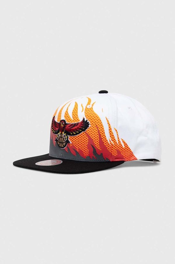 Mitchell&Ness Pamučna kapa sa šiltom Mitchell&Ness ATLANTA HAWKS boja: bijela, s uzorkom