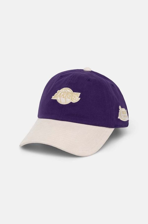Mitchell&Ness Pamučna kapa sa šiltom Mitchell&Ness Los Angeles Lakers boja: ljubičasta, s uzorkom, HHSSINTL1430-LALPURP