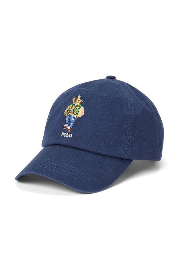 Polo Ralph Lauren Pamučna kapa sa šiltom Polo Ralph Lauren boja: tamno plava, s aplikacijom, 710950653