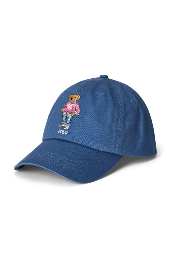 Polo Ralph Lauren Pamučna kapa sa šiltom Polo Ralph Lauren boja: tamno plava, s aplikacijom, 710963777
