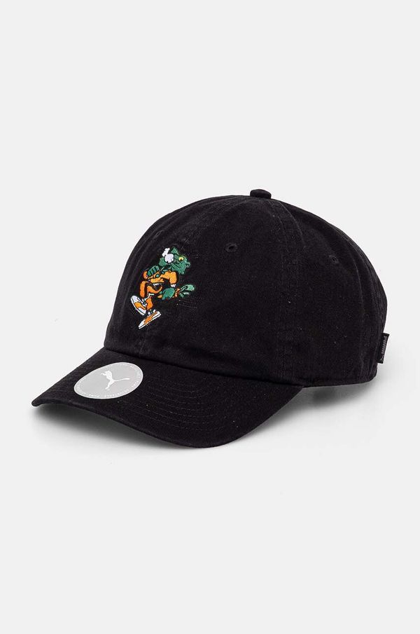 Puma Pamučna kapa sa šiltom Puma PUMA x CARROTS Dad Cap boja: crna, s aplikacijom, 25789