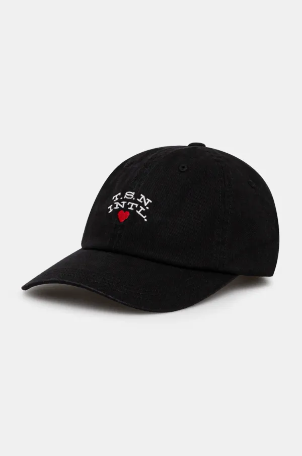 thisisneverthat Pamučna kapa sa šiltom thisisneverthat Heart Cap boja: crna, s tiskom, TN243WHWBC08