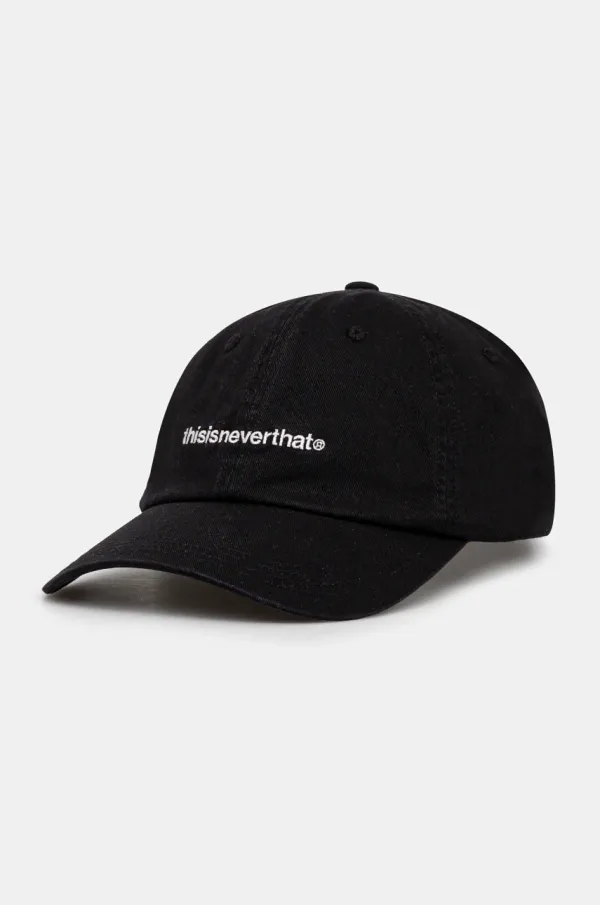 thisisneverthat Pamučna kapa sa šiltom thisisneverthat T-Logo Cap boja: crna, s tiskom, TN243WHWBC01