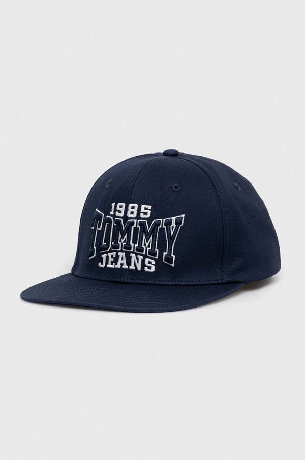 Tommy Jeans Pamučna kapa sa šiltom Tommy Jeans boja: tamno plava, s aplikacijom