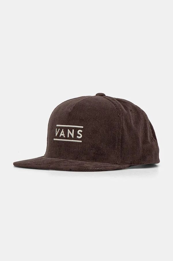 Vans Pamučna kapa sa šiltom Vans boja: smeđa, s aplikacijom, VN000HSF7YO1