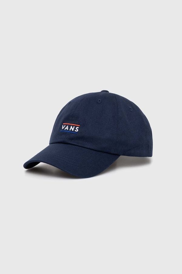 Vans Pamučna kapa sa šiltom Vans boja: tamno plava, s aplikacijom, VN000HS6LKZ1