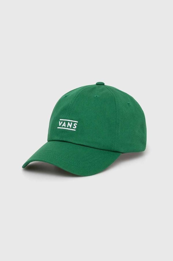 Vans Pamučna kapa sa šiltom Vans boja: zelena, s aplikacijom, VN000HS6J5F1