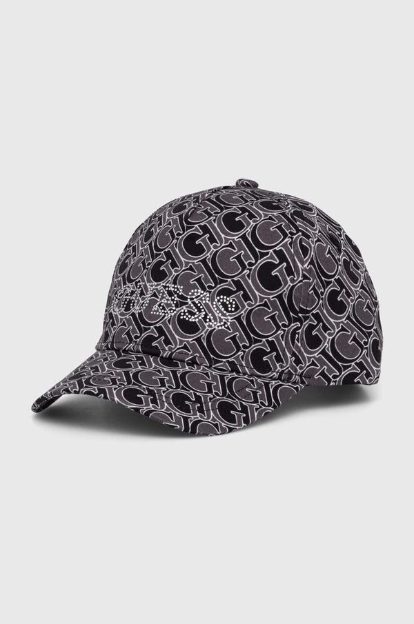 Guess Pamučna kapa sa šiltom za bebe Guess boja: crna, s uzorkom, J4YZ00 WO08O