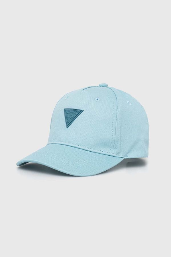 Guess Pamučna kapa sa šiltom za bebe Guess s aplikacijom