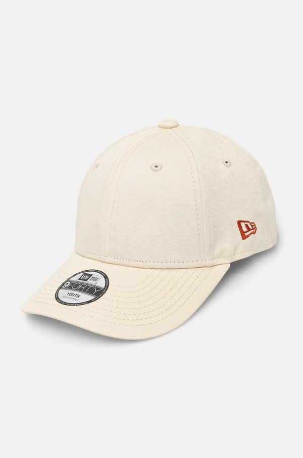 New Era Pamučna kapa sa šiltom za bebe New Era NEW ERA boja: bež, bez uzorka, 60565592