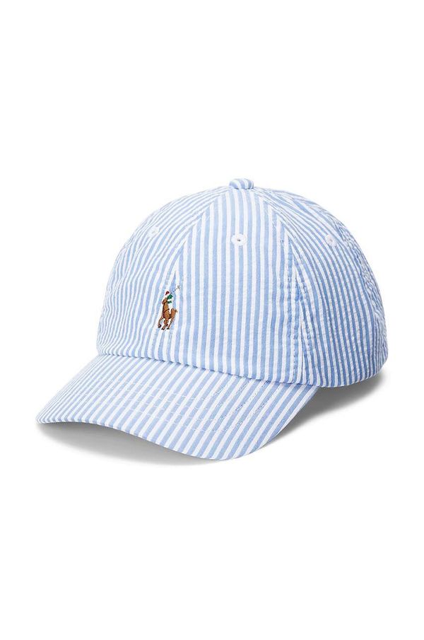 Polo Ralph Lauren Pamučna kapa sa šiltom za bebe Polo Ralph Lauren s uzorkom