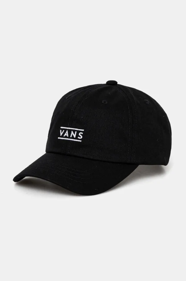Vans Pamučna kapa sa šiltom za bebe Vans HALF BOX CURVED BILL JOCKEY boja: crna, s aplikacijom, VN000J4TBLK1