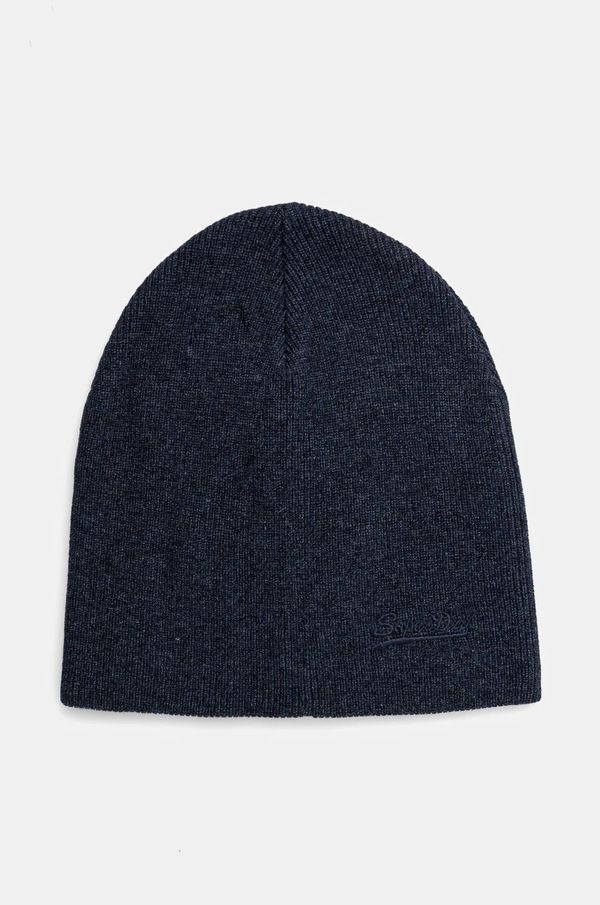Superdry Pamučna kapa Superdry boja: tamno plava, pamučna, M9010184A-C2P