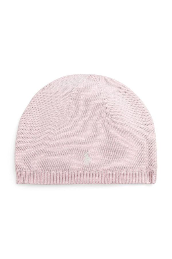 Polo Ralph Lauren Pamučna kapa za djecu Polo Ralph Lauren boja: ružičasta, 323953201004