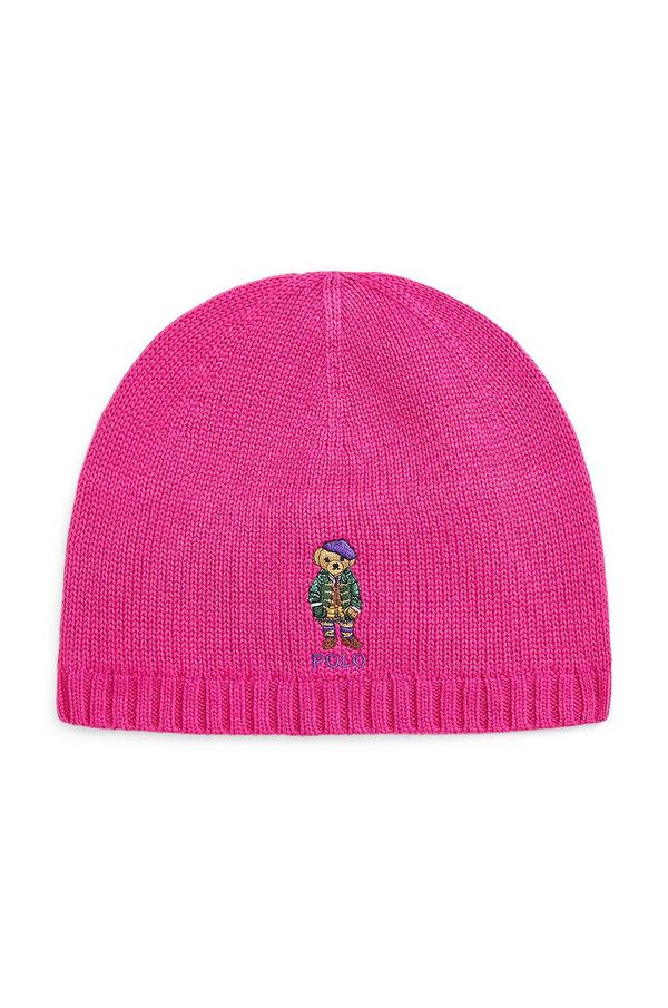 Polo Ralph Lauren Pamučna kapa za djecu Polo Ralph Lauren boja: ružičasta, pamučna, 313950732001