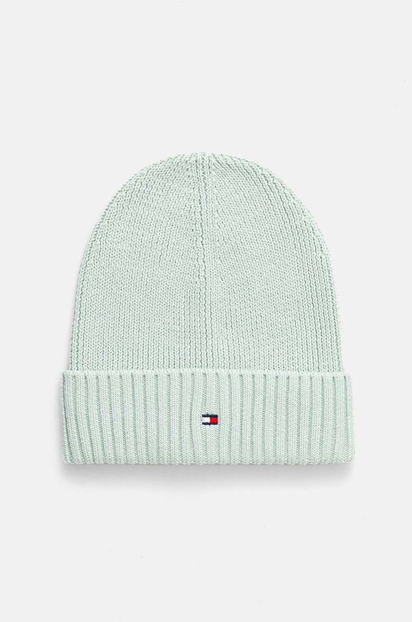 Tommy Hilfiger Pamučna kapa za djecu Tommy Hilfiger boja: tirkizna, pamučna, AU0AU01526