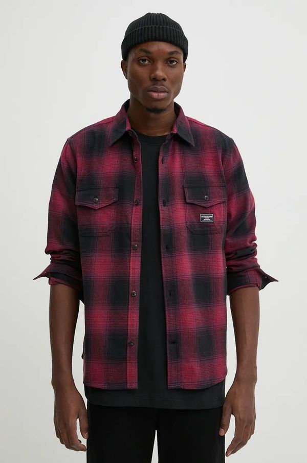 Guess Jeans Pamučna košulja Guess Jeans za muškarce, boja: crna, regular, s klasičnim ovratnikom, M4BH64 WGMH1