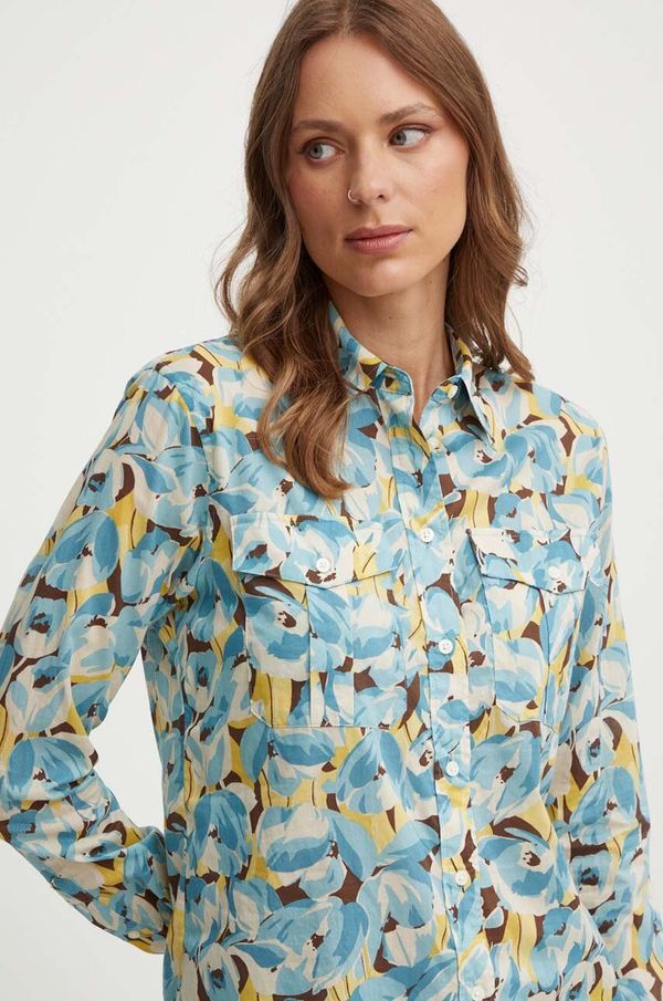 Lauren Ralph Lauren Pamučna košulja Lauren Ralph Lauren za žene, regular, s klasičnim ovratnikom, 200940248