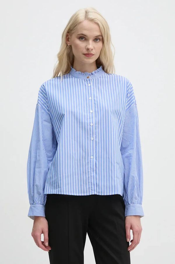 Pepe Jeans Pamučna košulja Pepe Jeans PIPERY za žene, relaxed, s ruskim ovratnikom, PL304935