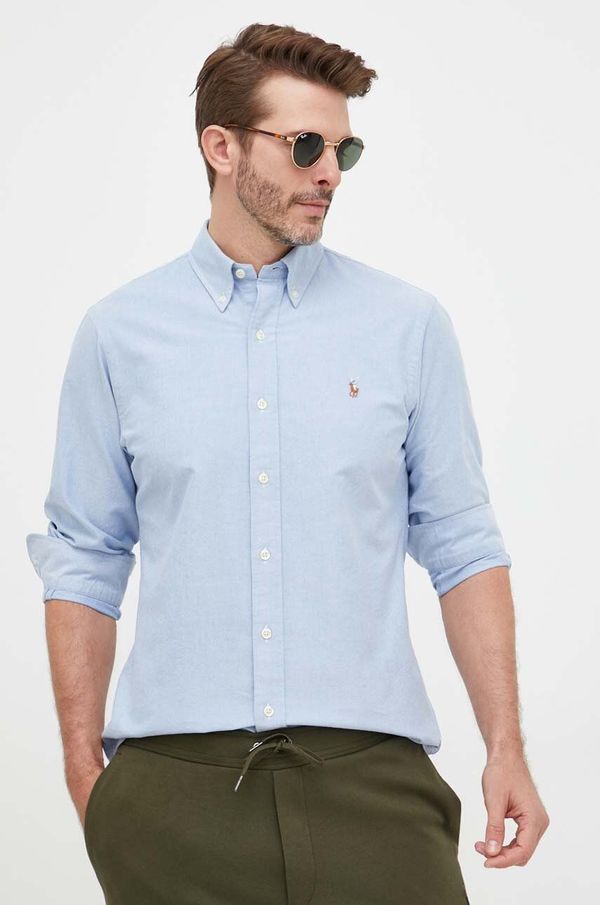 Polo Ralph Lauren Pamučna košulja Polo Ralph Lauren za muškarce, regular, o button-down ovratnikom