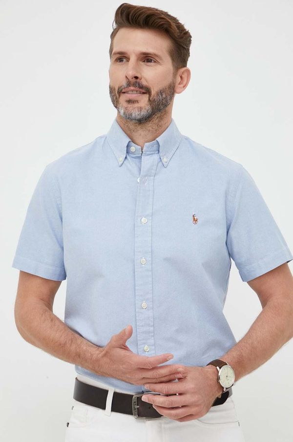 Polo Ralph Lauren Pamučna košulja Polo Ralph Lauren za muškarce, regular, o button-down ovratnikom
