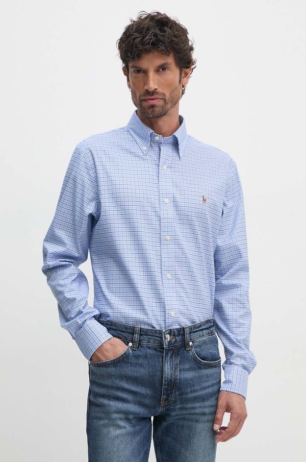 Polo Ralph Lauren Pamučna košulja Polo Ralph Lauren za muškarce, regular, s button-down ovratnikom, 712954617