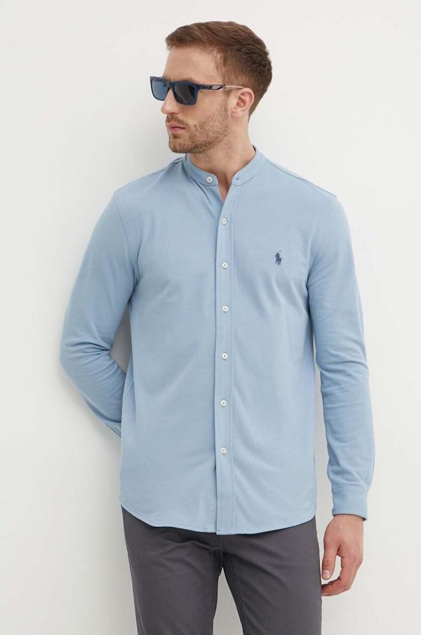 Polo Ralph Lauren Pamučna košulja Polo Ralph Lauren za muškarce, regular, s ruskim ovratnikom, 710742468