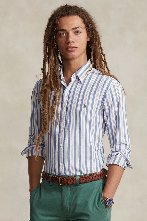 Polo Ralph Lauren Pamučna košulja Polo Ralph Lauren za muškarce, relaxed, s button-down ovratnikom, 710928920