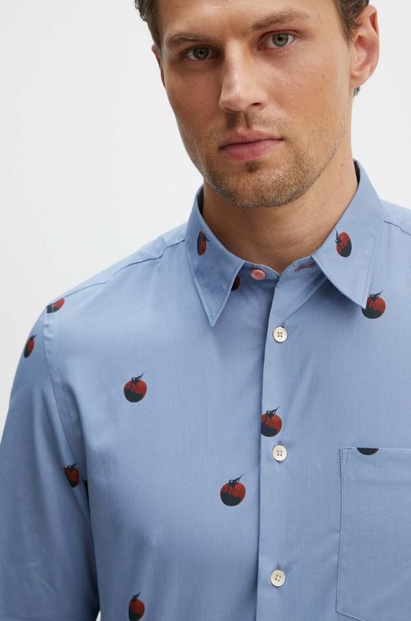 PS Paul Smith Pamučna košulja PS Paul Smith za muškarce, slim, s klasičnim ovratnikom, M2R.614P.N22109
