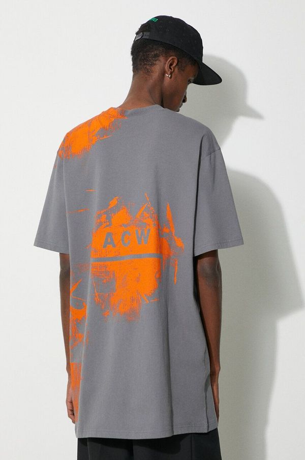 A-COLD-WALL* Pamučna majica A-COLD-WALL* Brushstroke T-Shirt za muškarce, boja: siva, s tiskom, ACWMTS188