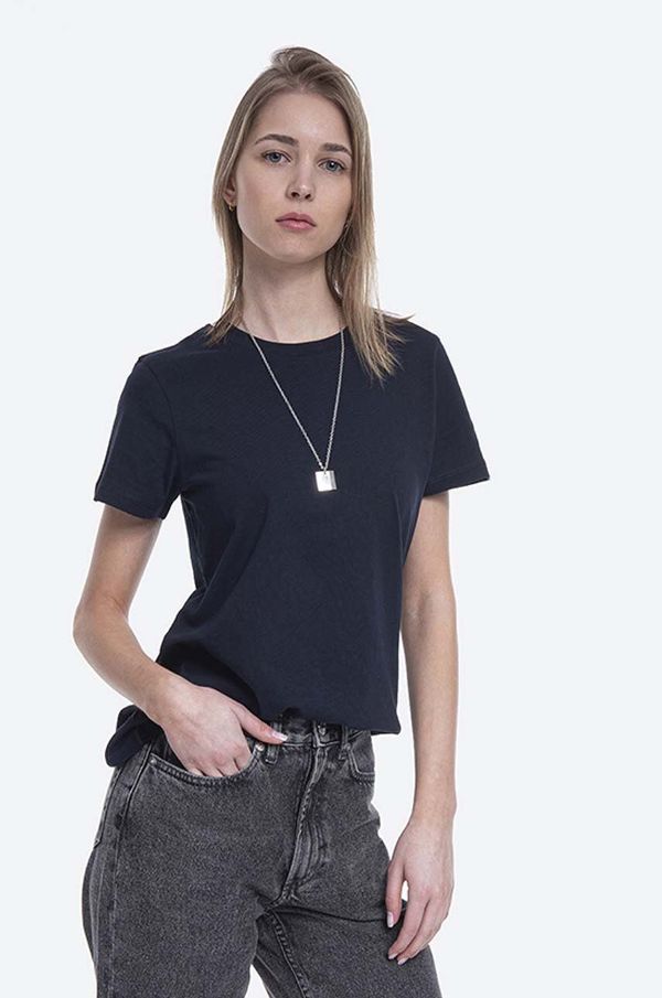 A.P.C. Pamučna majica A.P.C. Poppy T-Shirt boja: tamno plava, COBQX.F26718-BLANC