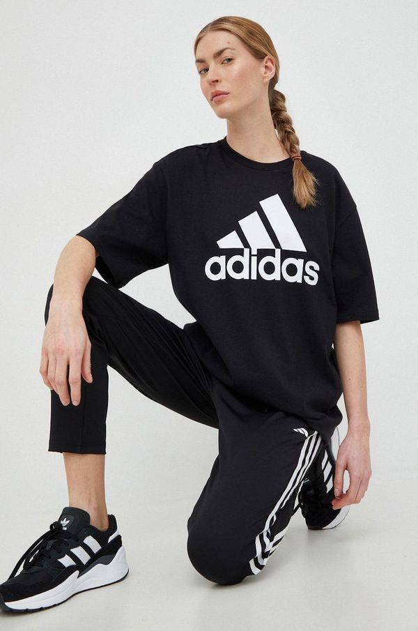 adidas Pamučna majica adidas boja: crna HR4931