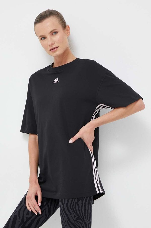 adidas Pamučna majica adidas boja: crna