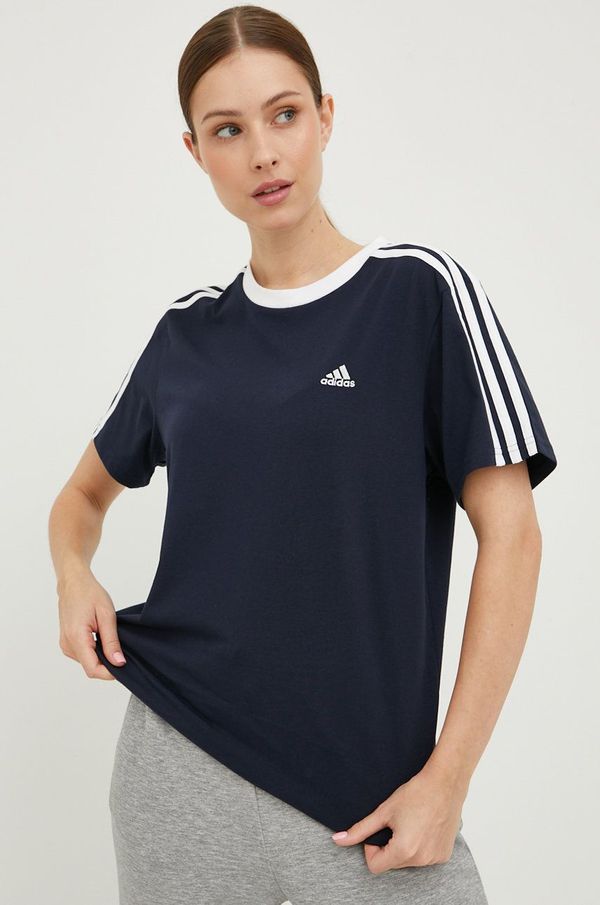 adidas Pamučna majica adidas boja: tamno plava