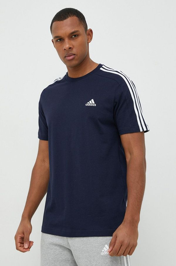 adidas Pamučna majica adidas boja: tamno plava, s aplikacijom