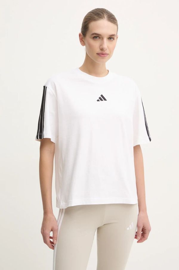 adidas Pamučna majica adidas Essentials za žene, boja: bež, JE1211