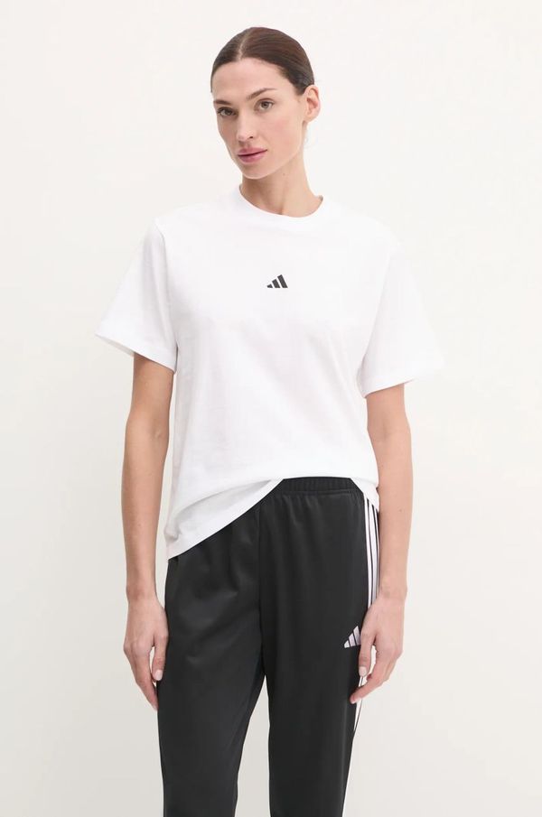 adidas Pamučna majica adidas Essentials za žene, boja: bijela, JC5944