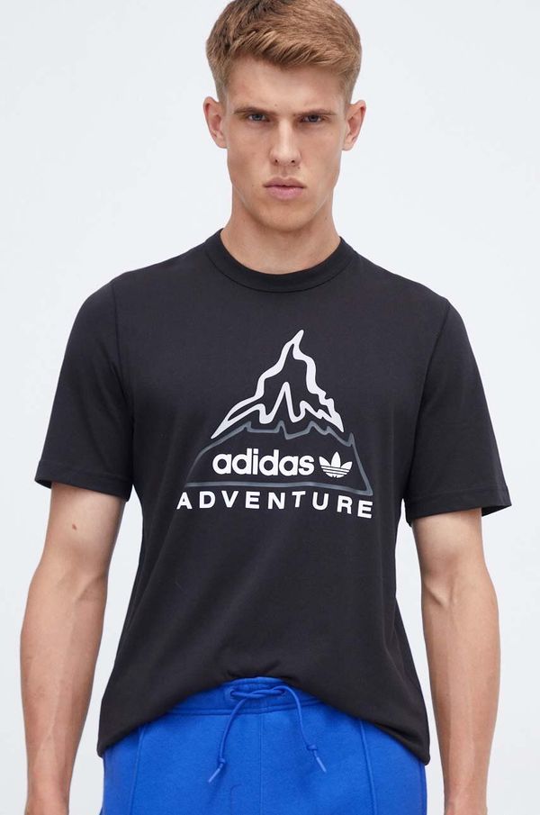 adidas Originals Pamučna majica adidas Originals ADV VOLCANO boja: crna, s tiskom
