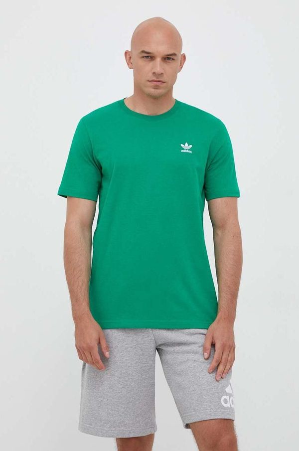adidas Originals Pamučna majica adidas Originals boja: zelena, s aplikacijom