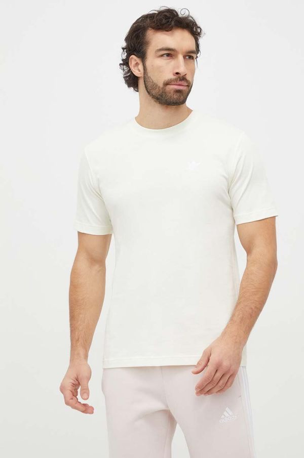 adidas Originals Pamučna majica adidas Originals Essential Tee za muškarce, boja: žuta, bez uzorka, IR9694