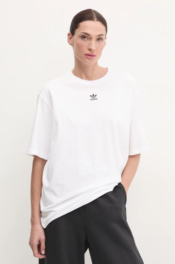 adidas Originals Pamučna majica adidas Originals Essential za žene, boja: bijela, JC8967