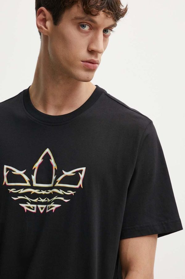adidas Originals Pamučna majica adidas Originals Pride x Pabllo Vittar za muškarce, boja: crna, s tiskom, IZ4896