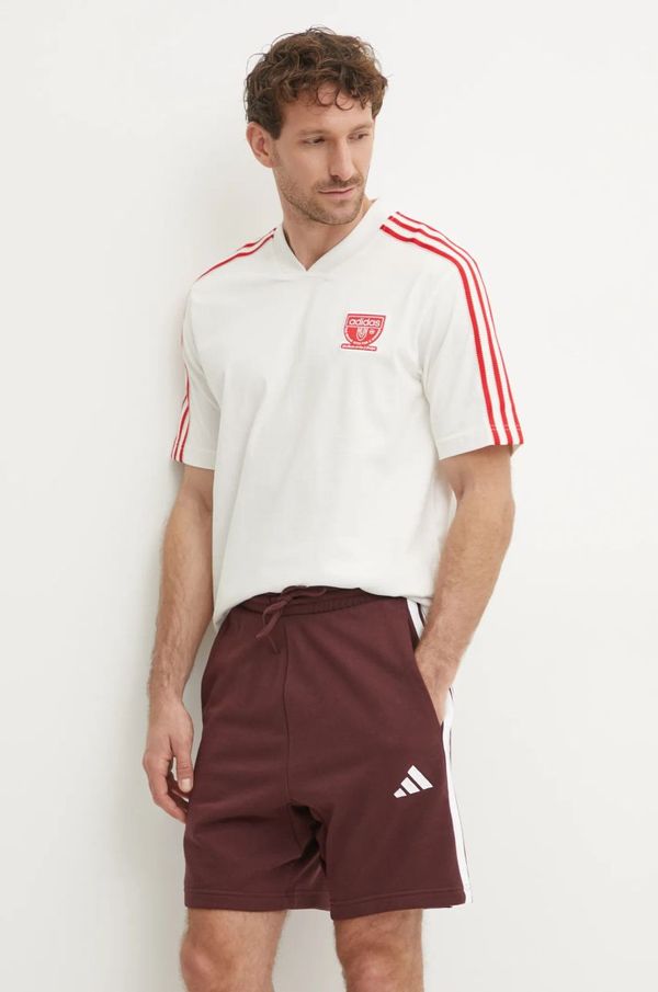 adidas Originals Pamučna majica adidas Originals za muškarce, boja: bež, s uzorkom, IX9633