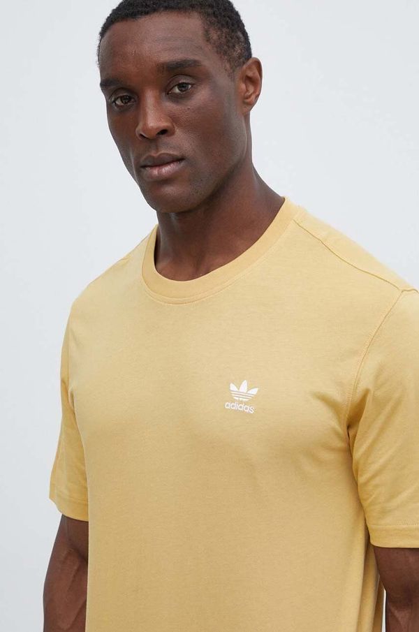 adidas Originals Pamučna majica adidas Originals za muškarce, boja: žuta, bez uzorka, IR9695