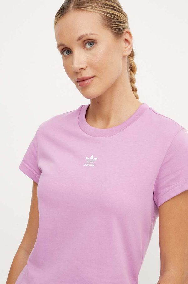 adidas Originals Pamučna majica adidas Originals za žene, boja: ružičasta, IY7337