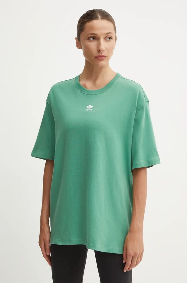 adidas Originals Pamučna majica adidas Originals za žene, boja: zelena, IY7323